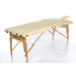 RestPro Classic 2 Beige Κρεβάτι Μασάζ Φυσικοθεραπείας Βαλίτσα Ξύλινο